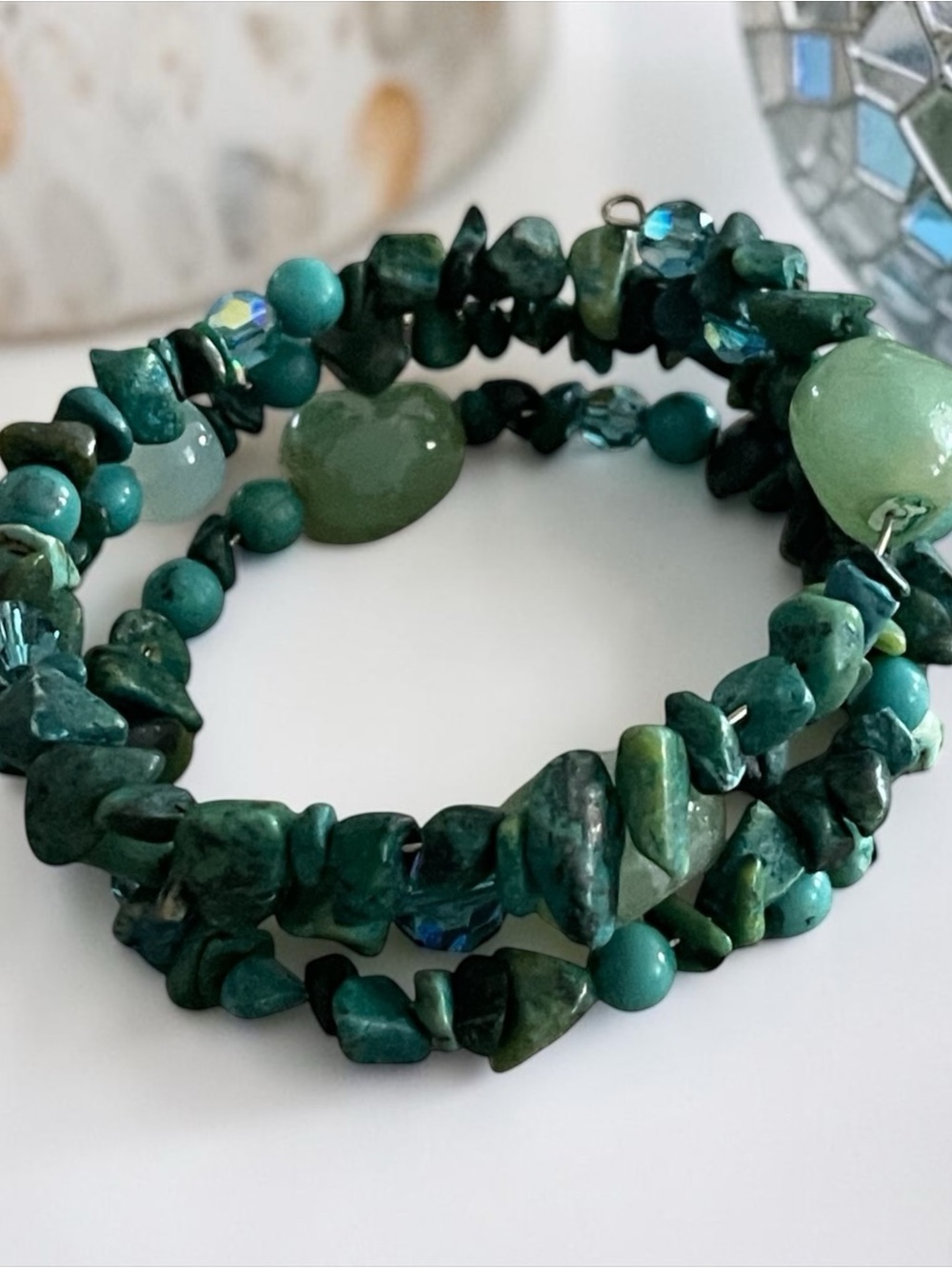 Multi Stranded Gemstone Turquoise Woman Bracelets